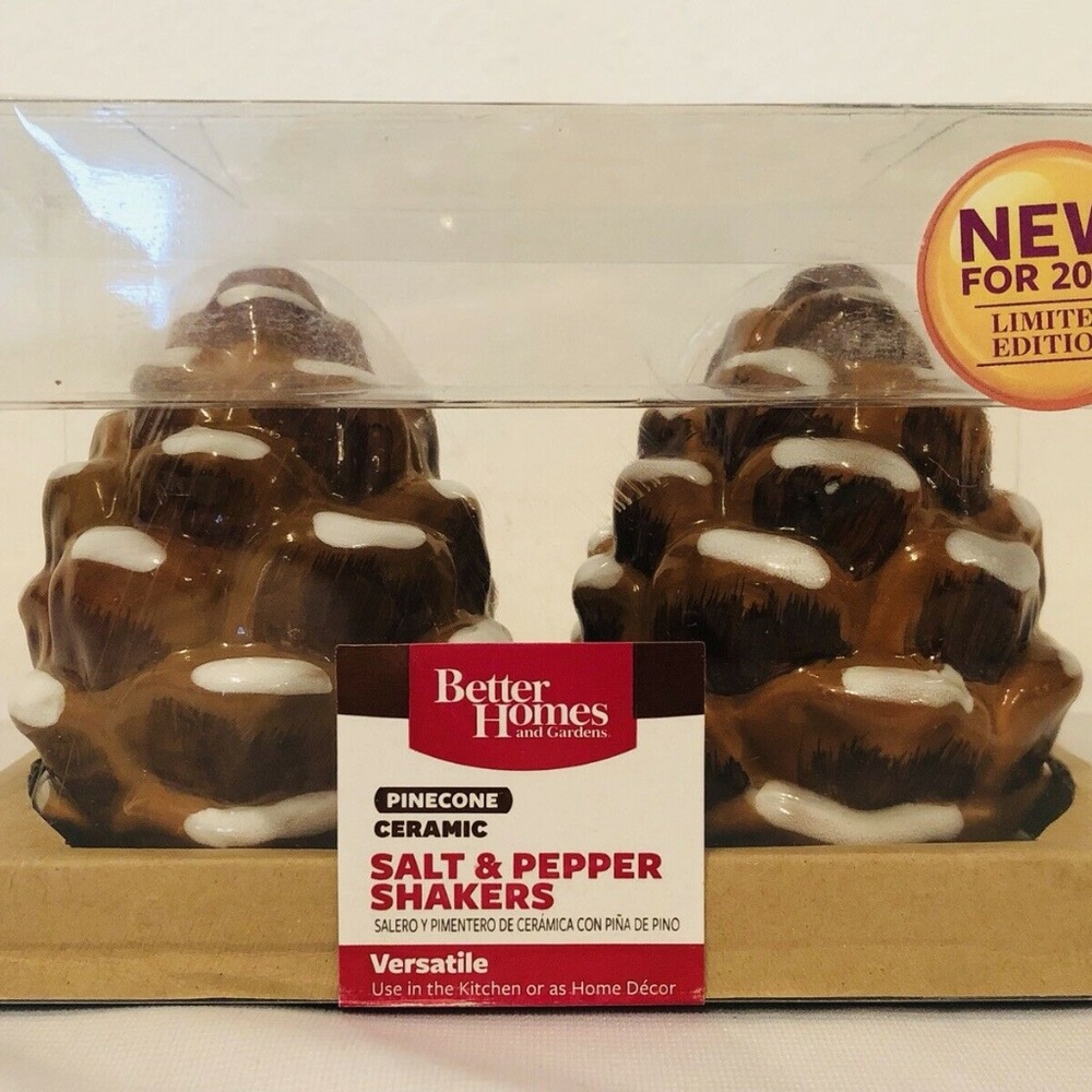 Better Homes & Gardens Pine Cone Salt & Pepper
